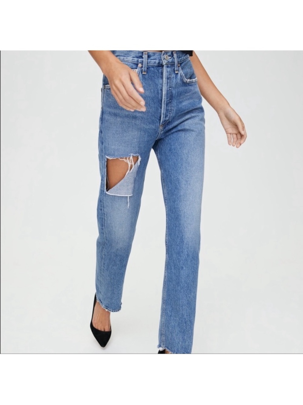 AGOLDE 90’s High-Rise Straight Leg Jeans - Blue